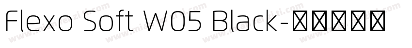 Flexo Soft W05 Black字体转换